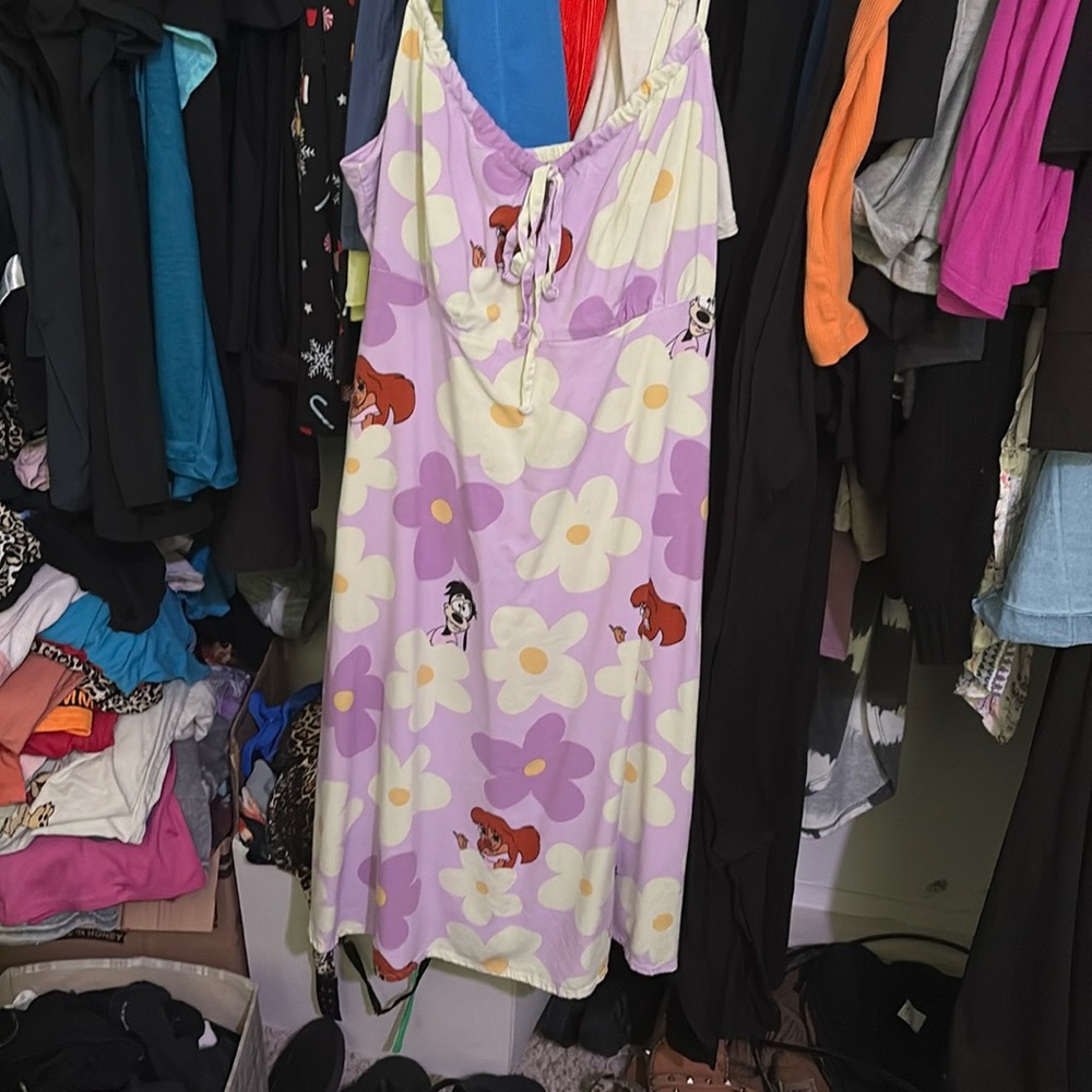 Disney A Goofy Movie Floral Max & Roxanne Tank Dress - BoxLunch Exclusive
